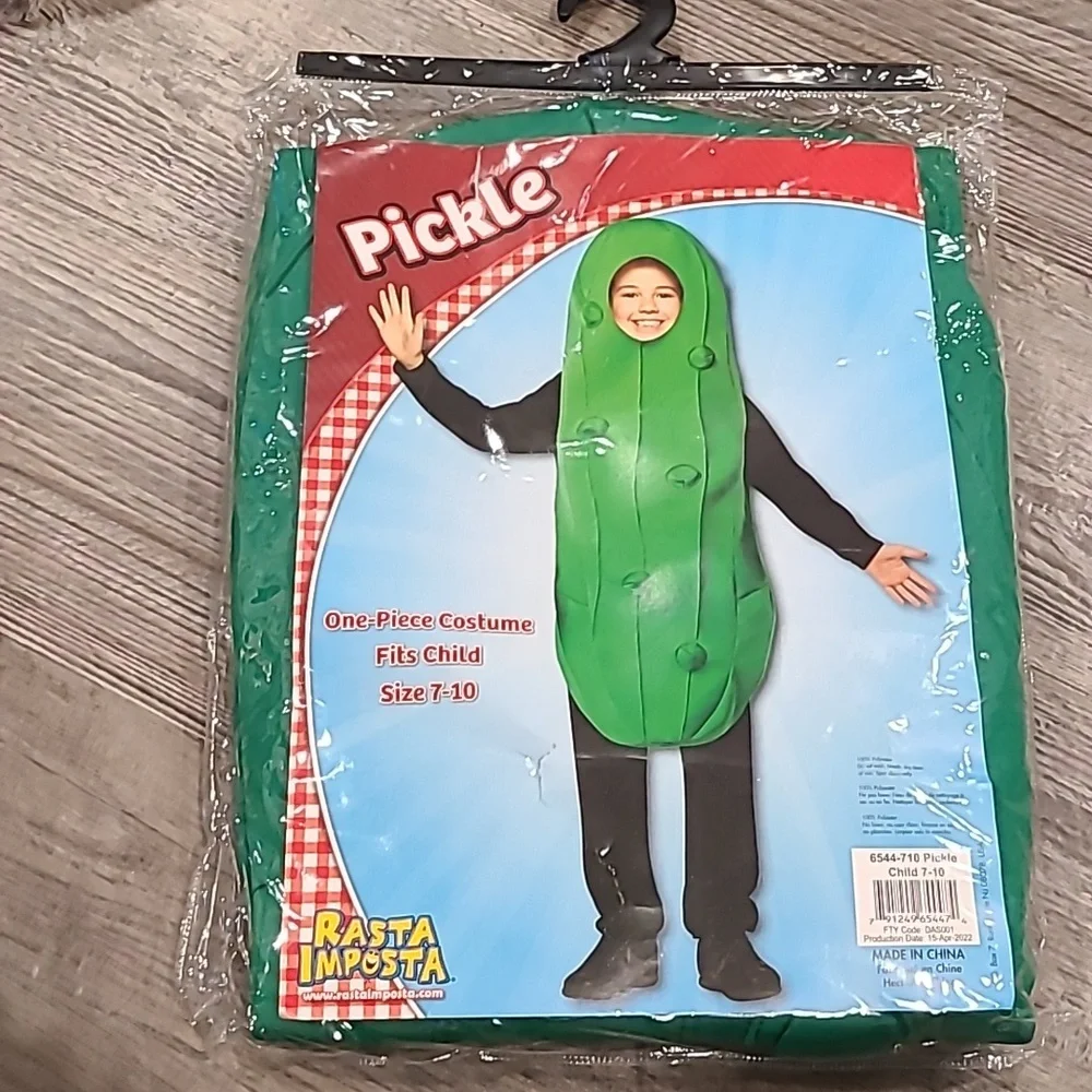 Pickle Costume Size 7-10